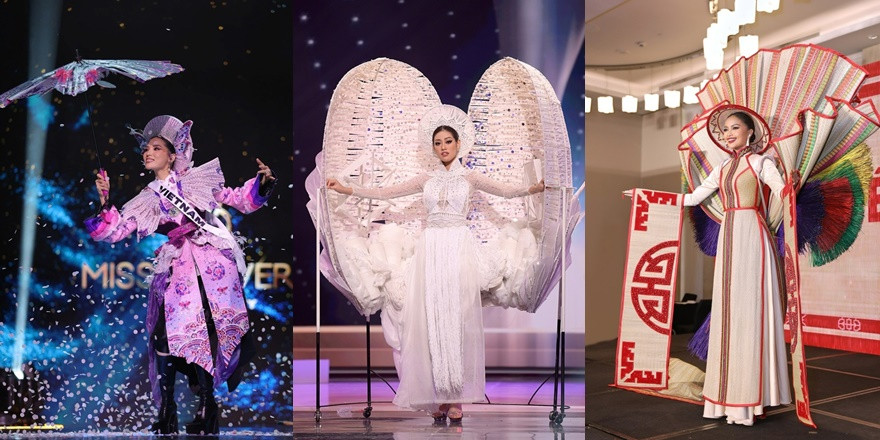 Miss Universe 2025 Hương Giang sáng bừng trong phần thi Trang phục dân tộc