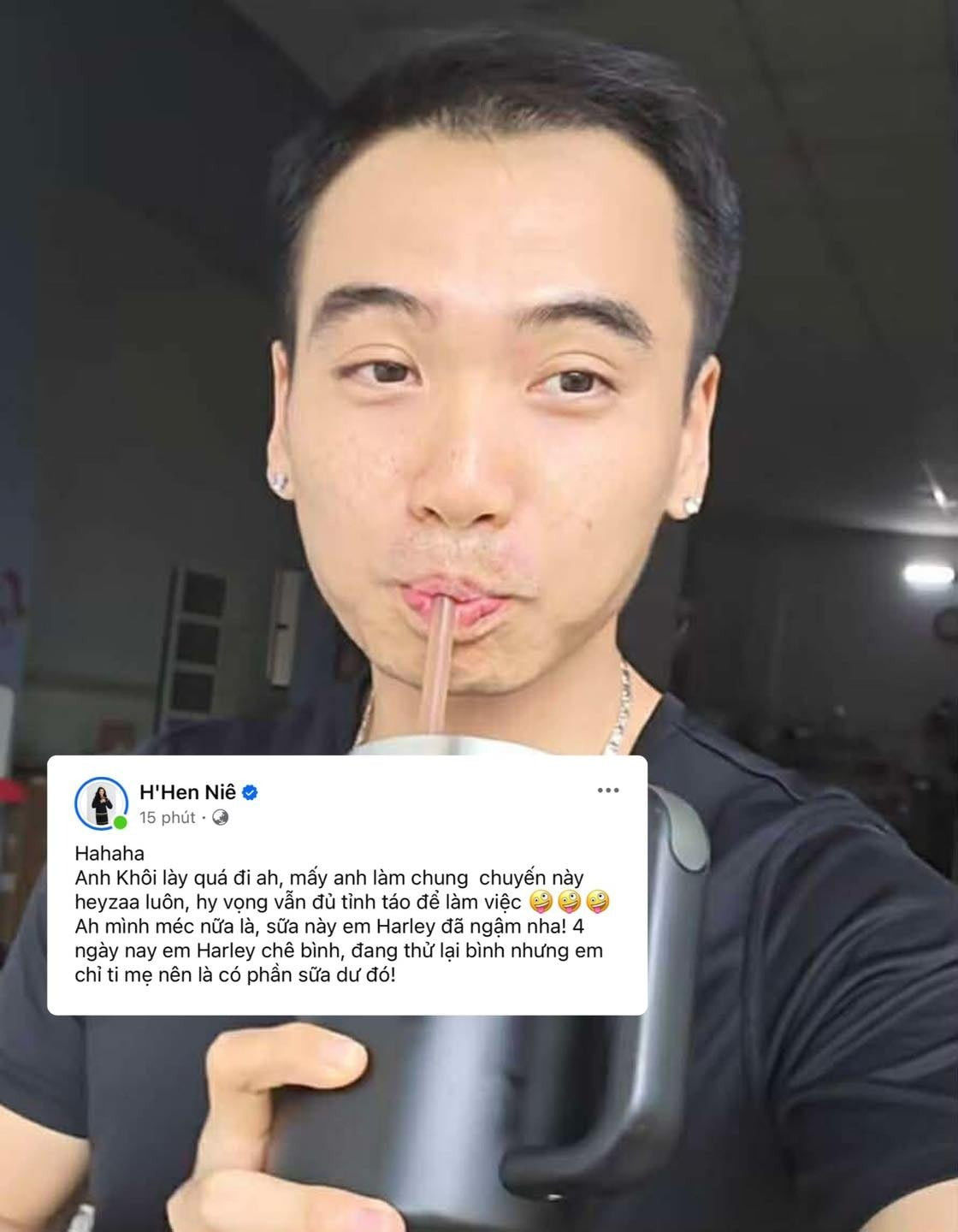 HHen Niê và ông xã nói gì sau hành động lấy sữa mẹ pha cà phê cho bạn bè uống