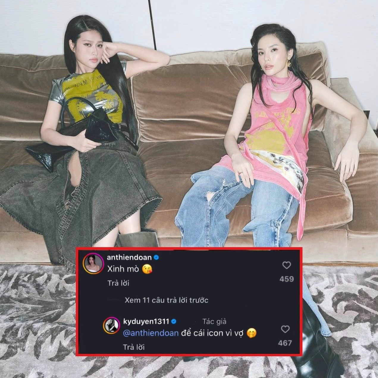 Hoa hậu Kỳ Duyên công khai gọi Đoàn Thiên Ân là vợ