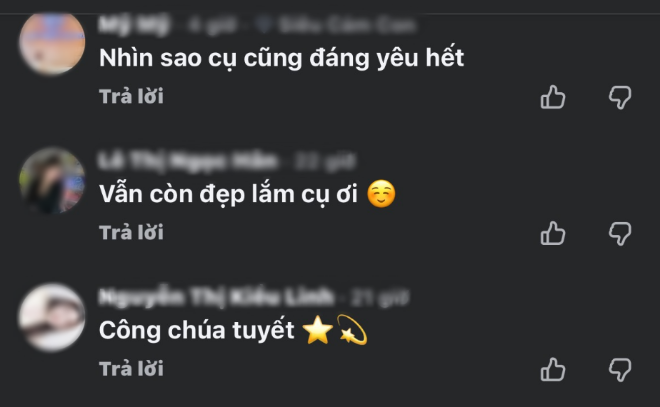 Ngỡ ngàng không nhận ra bà già tuyết Ninh Dương Lan Ngọc