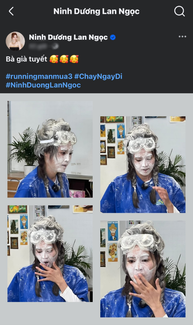 Ngỡ ngàng không nhận ra bà già tuyết Ninh Dương Lan Ngọc