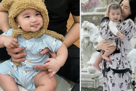 Bé Panda nhà MC Mai Ngọc 'đốn tim' fan với nụ cười tít mắt đáng yêu