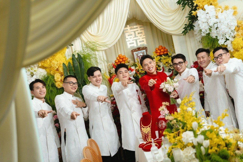 Hình ảnh đám cưới của cầu thủ Võ Hoàng Minh Khoa