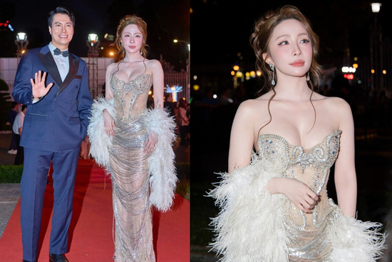 Việt Anh tình tứ cùng Quỳnh Nga sải bước trên thảm đỏ
