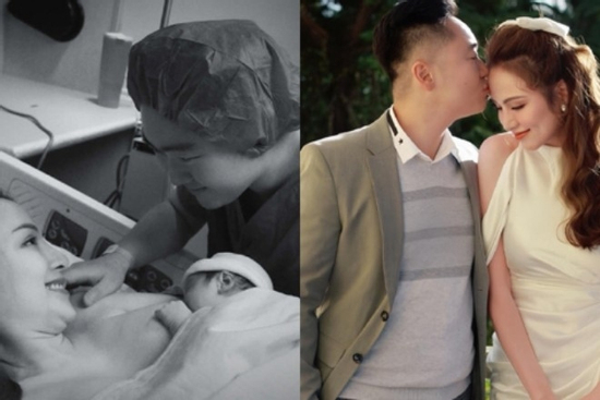 Chồng thứ 3 của Diễm Hương vỡ òa khi chứng kiến vợ sinh con