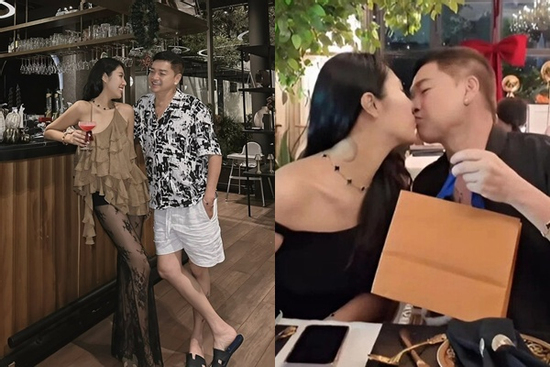 Diễn viên Quang Minh U70 phong độ, hôn bạn gái kém 37 tuổi cực tình cảm