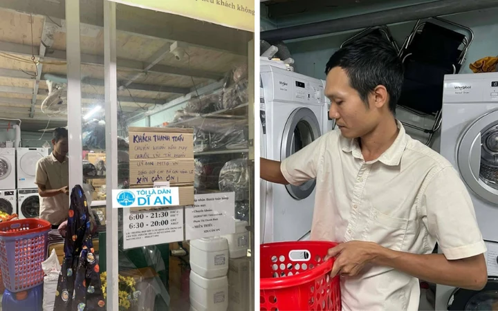 Chủ tiệm giặt ủi “nhường” tài khoản để khách chuyển thẳng vào quỹ cứu trợ. (Ảnh: Tôi là dân Dĩ An)