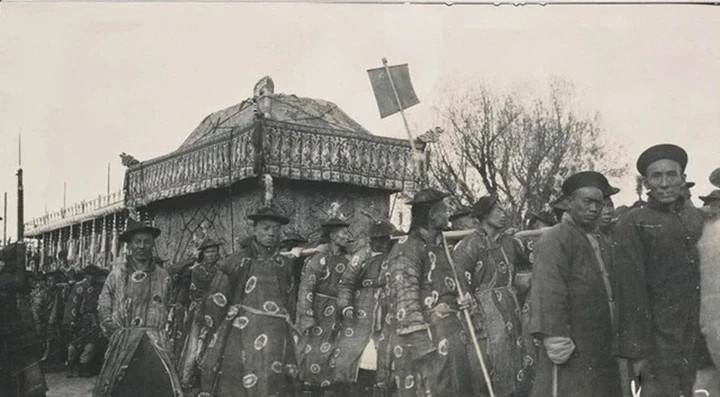 Đây là nghi lễ tang chế cấp bậc cao nhất của nhà Thanh. (Ảnh: Sohu)