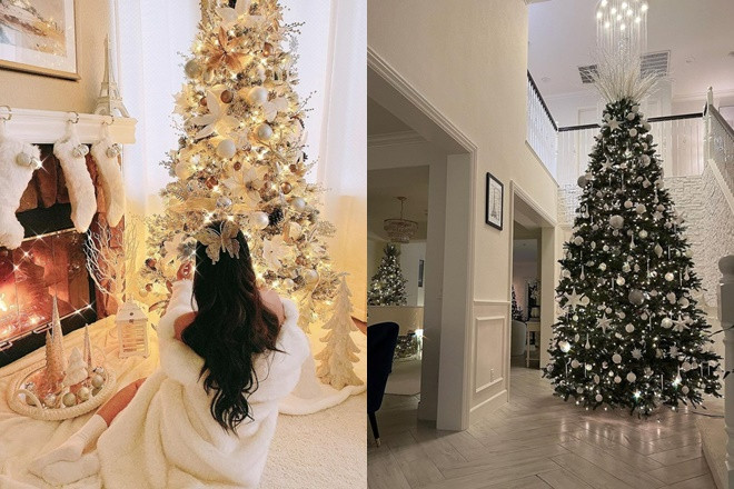 Hoa hậu Phạm Hương trang hoàng giáng sinh cho biệt thự 1000m2 tại Mỹ