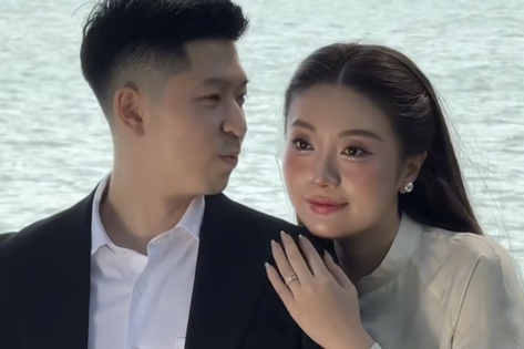 Hậu trường ảnh cưới của nữ diễn viên phim 'giờ vàng' VTV, thái độ của 'nhà trai' khiến fan thích thú