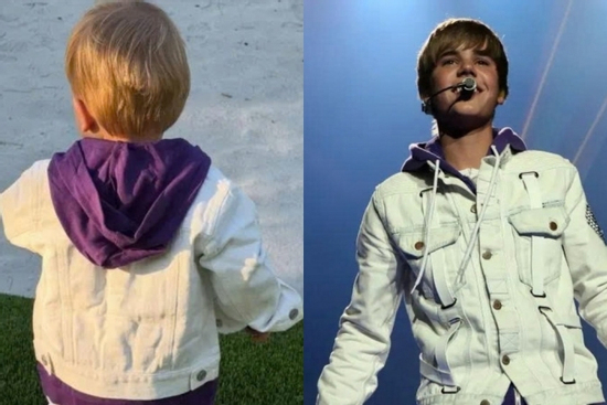 Con trai tái hiện hình ảnh thời thiếu niên của Justin Bieber