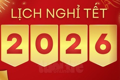 Thông báo chính thức lịch nghỉ Tết Nguyên đán Bính Ngọ 2026