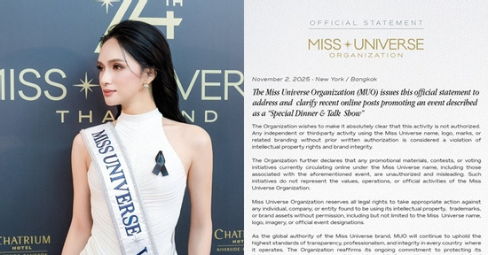 Hoa hậu Hoàn vũ 2025 bùng nổ scandal, hoa hậu Hương Giang được khen đẳng cấp