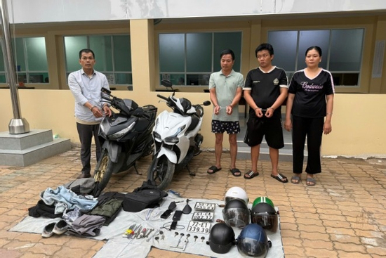 Triệt phá nhóm đối tượng trộm cắp và tiêu thụ xe máy liên tỉnh
