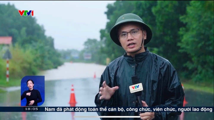 Biên tập viên Hoài Đảm trong một lần tác nghiệp (Ảnh: NVCC)