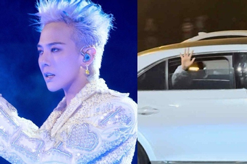 G-Dragon đáp chuyên cơ riêng đến Hà Nội, vẫy tay chào fan Việt