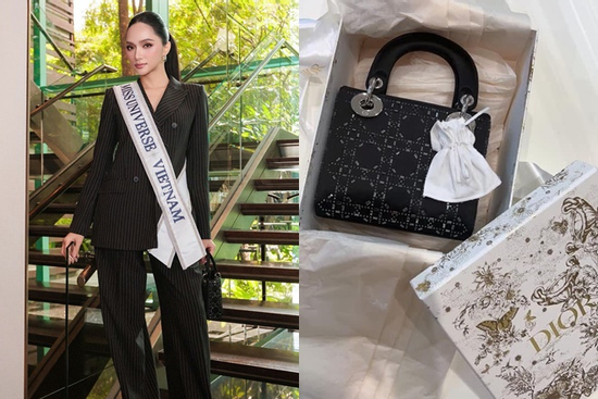 Hương Giang xách túi người yêu cũ tặng, 'đọ sắc' dàn mỹ nhân Miss Universe 2025