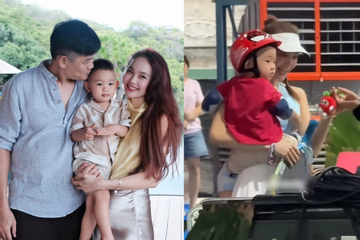 Quý tử nhà Minh Hằng theo mẹ đi đánh pickleball, sống sang chảnh từ nhỏ