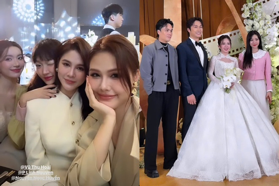 Quỳnh Nga, Huyền Lizzie, Phanh Lee và loạt sao đình đám VFC đổ bộ hôn lễ Đình Tú