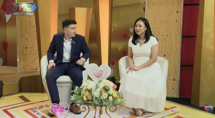 Hai vợ chồng Vũ Anh Phương và Chancelor Bart Clark