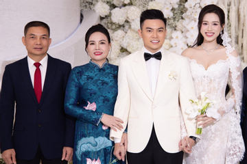 Bố mẹ chồng quyền lực 'giật sạch' spotlight trong đám cưới của Hoa hậu Đỗ Thị Hà