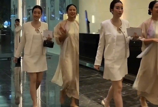 Đỗ Mỹ Linh lộ bụng nhô cao thấy rõ tại đám cưới Đỗ Hà, nghi vấn bầu bí lần 2?