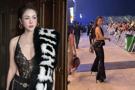 Quế Vân diện đồ xuyên thấu đi quẩy concert G-Dragon