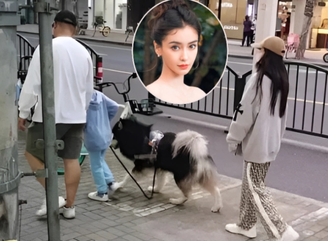 'Tóm sống' Angelababy và bạn trai tin đồn đưa con đi chơi - Ảnh 1