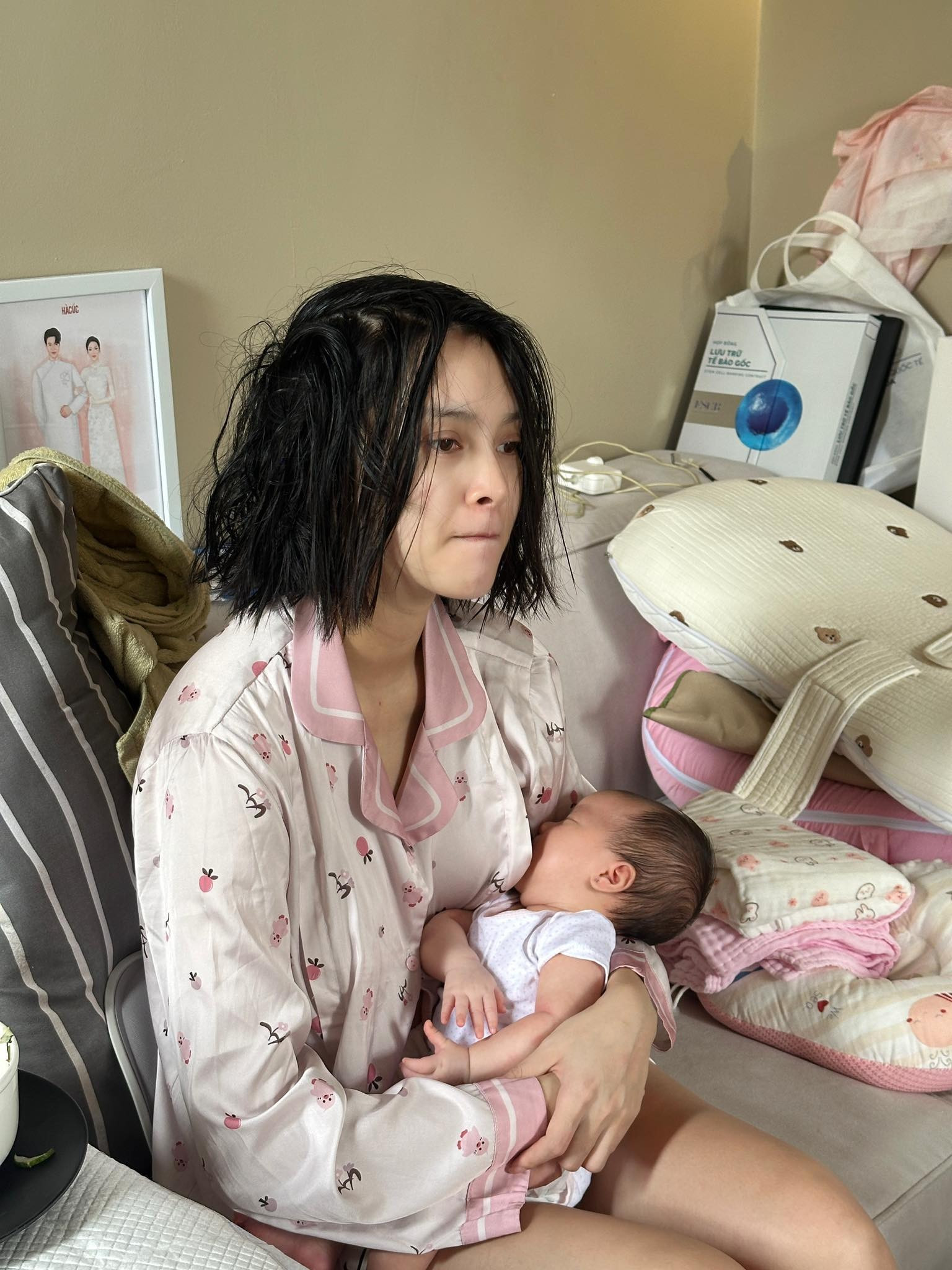 Quỳnh Lương đáp trả khi bị chê già sau khi sinh con