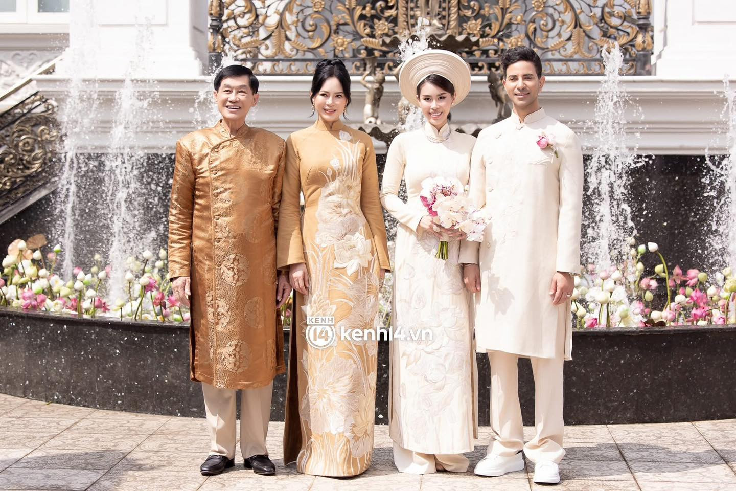 Hai nghệ nhân hàng đầu thiết kế áo dài cho 'công chúa hàng hiệu' là ai? - Ảnh 2.