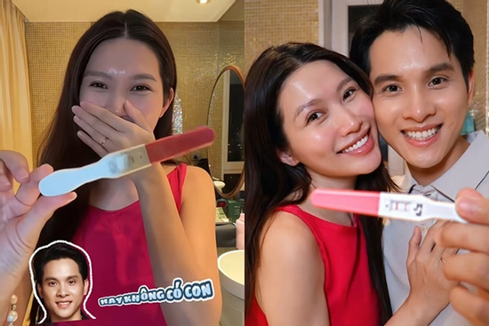 Chồng Á hậu Quỳnh Châu phản ứng sốc khi biết tin sắp lên chức 'bố bỉm'