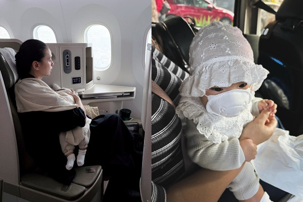 Xịn Như Ái Nữ Nhà Ngô Thanh Vân 4 Tháng Tuổi Được Ngồi Khoang Thương Gia