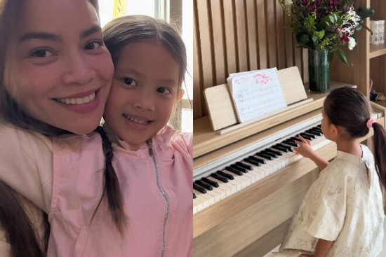 Con gái Hồ Ngọc Hà mới 5 tuổi ngồi đàn hát khoe giọng