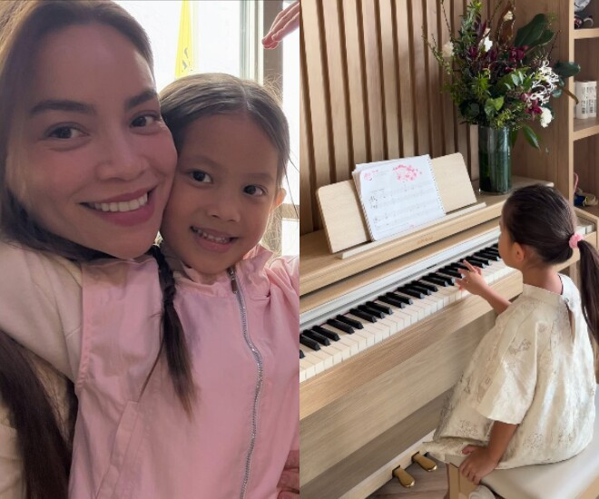 Con gái Hồ Ngọc Hà mới 5 tuổi ngồi đàn hát khoe giọng