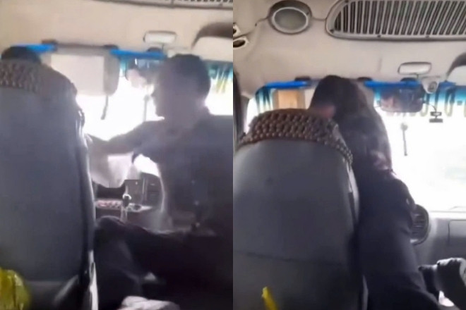 Tài xế bị người đàn ông tấn công khi đang lái xe, hành khách hốt hoảng