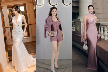 Hoa hậu Phương Khánh lên đồ xuất sắc dự đám cưới Tiên Nguyễn lọt thẳng top sao mặc đẹp