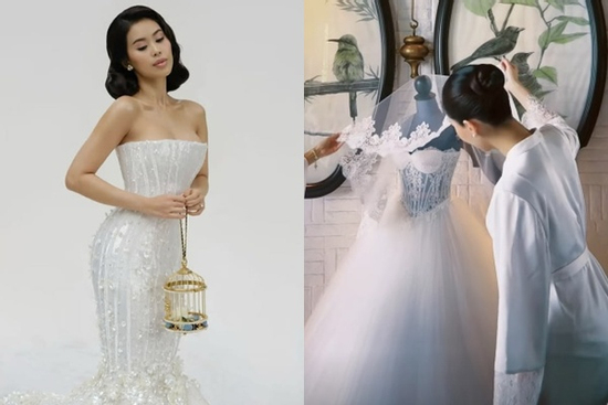 Lộ váy cưới xa xỉ Tiên Nguyễn sẽ diện trong hôn lễ riêng tư ở Đà Nẵng