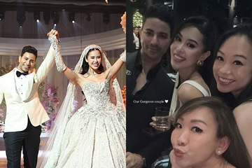 Tiên Nguyễn gặp sự cố với váy cưới sát giờ tổ chức hôn lễ ở Đà Nẵng