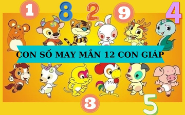 Con số may mắn hôm nay ngày 15/12 của 12 con giáp