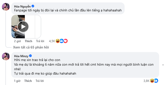 Nữ ca sĩ Hòa Minzy trao trả “tài sản” cho quý tử - Ảnh 4.