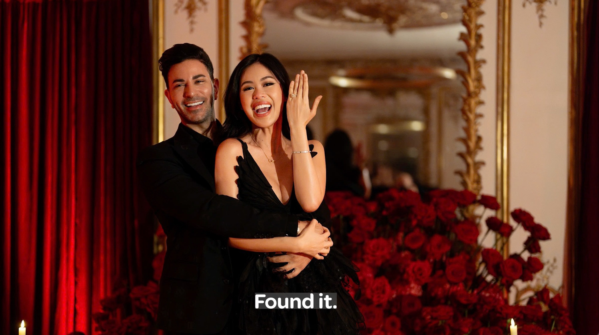 Tiên Nguyễn tá hóa tiết bị mất nhẫn kim cương khủng ngay tại đám cưới với chồng Tây