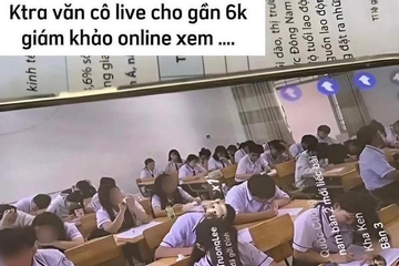 Cô giáo livestream cảnh học trò làm bài thi cho gần 4.000 người xem gây bức xúc: Hiệu trưởng nói gì?