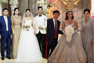 Vợ tỷ phú Johnathan Hạnh Nguyễn chi hơn 5 tỷ cho 2 màn xuất hiện ở đám cưới con gái Tiên Nguyễn