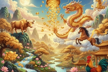 Các con giáp Sửu, Thìn, Ngọ, Dậu đón nhận nhiều vận may, tài lộc và phúc khí từ ngày hôm nay