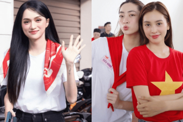 Hương Giang, Tiểu Vy và dàn sao mừng Việt Nam vô địch SEA Games 33