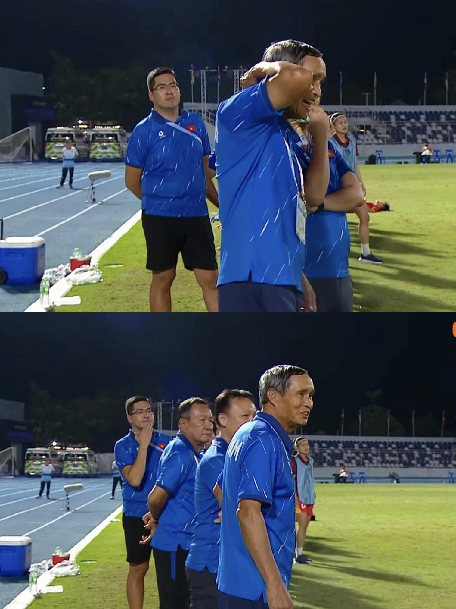 Phản ứng gây sốt khắp MXH của HLV Mai Đức Chung khi các học trò đá hỏng ở loạt sút luân lưu