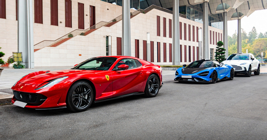 Dàn siêu xe trăm tỷ trong đám cưới của con gái doanh nhân ngành ô tô