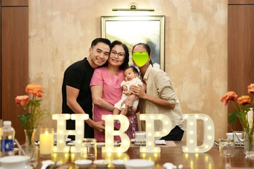 Hoa hậu H'Hen Niê lộ mặt mộc trong sinh nhật mẹ chồng