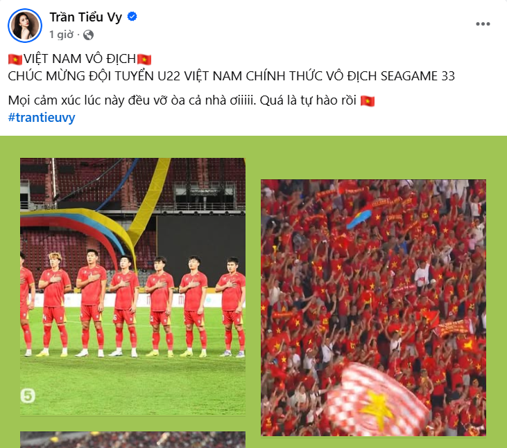 Hương Giang Hiền Hồ nói gì khi Việt Nam vô địch SEA Games 33