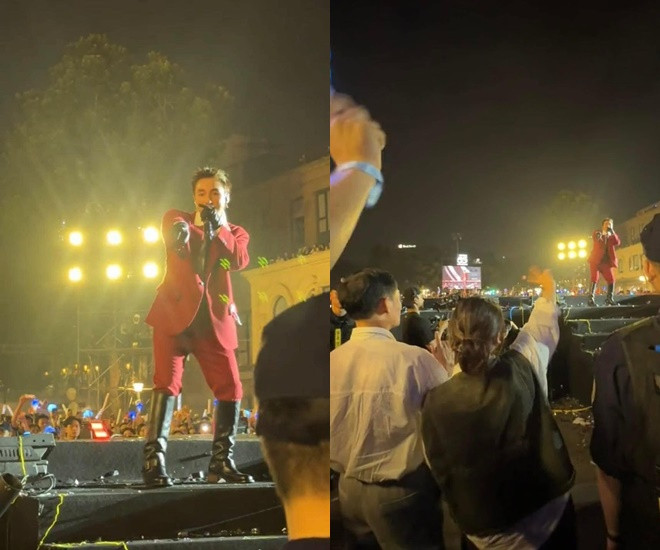 Team qua đường tóm dính bố mẹ Sơn Tùng đi bão